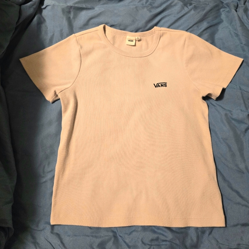 Vans Light Mauve Ribbed Crew Neck Tee